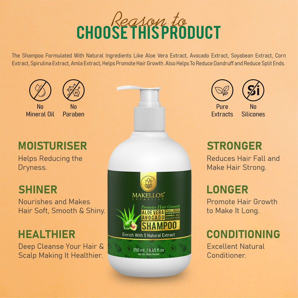 Radiant Aloe Vera and Avocado Shampoo