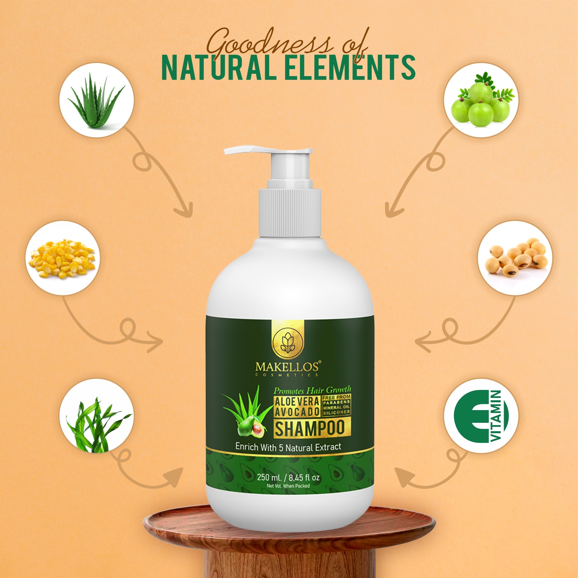 Radiant Aloe Vera and Avocado Shampoo