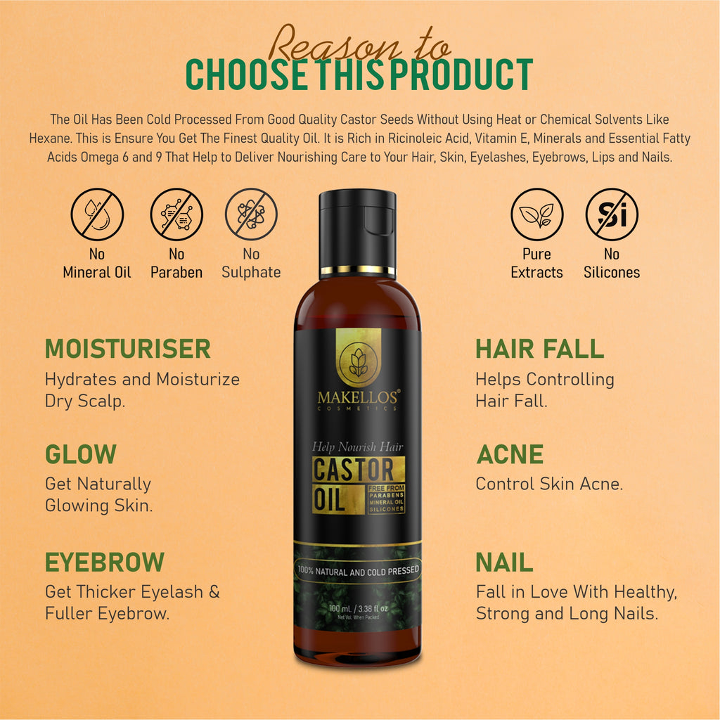 Natural Cold Pressed Castor Oil