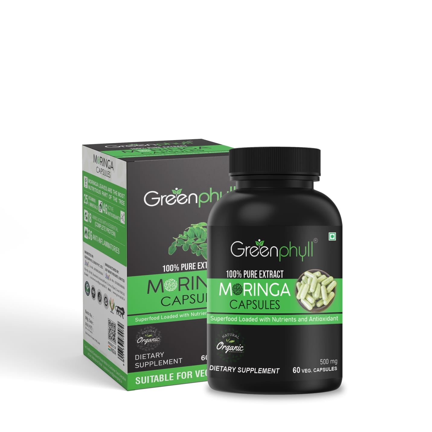 Organic Moringa Oleifera Capsule