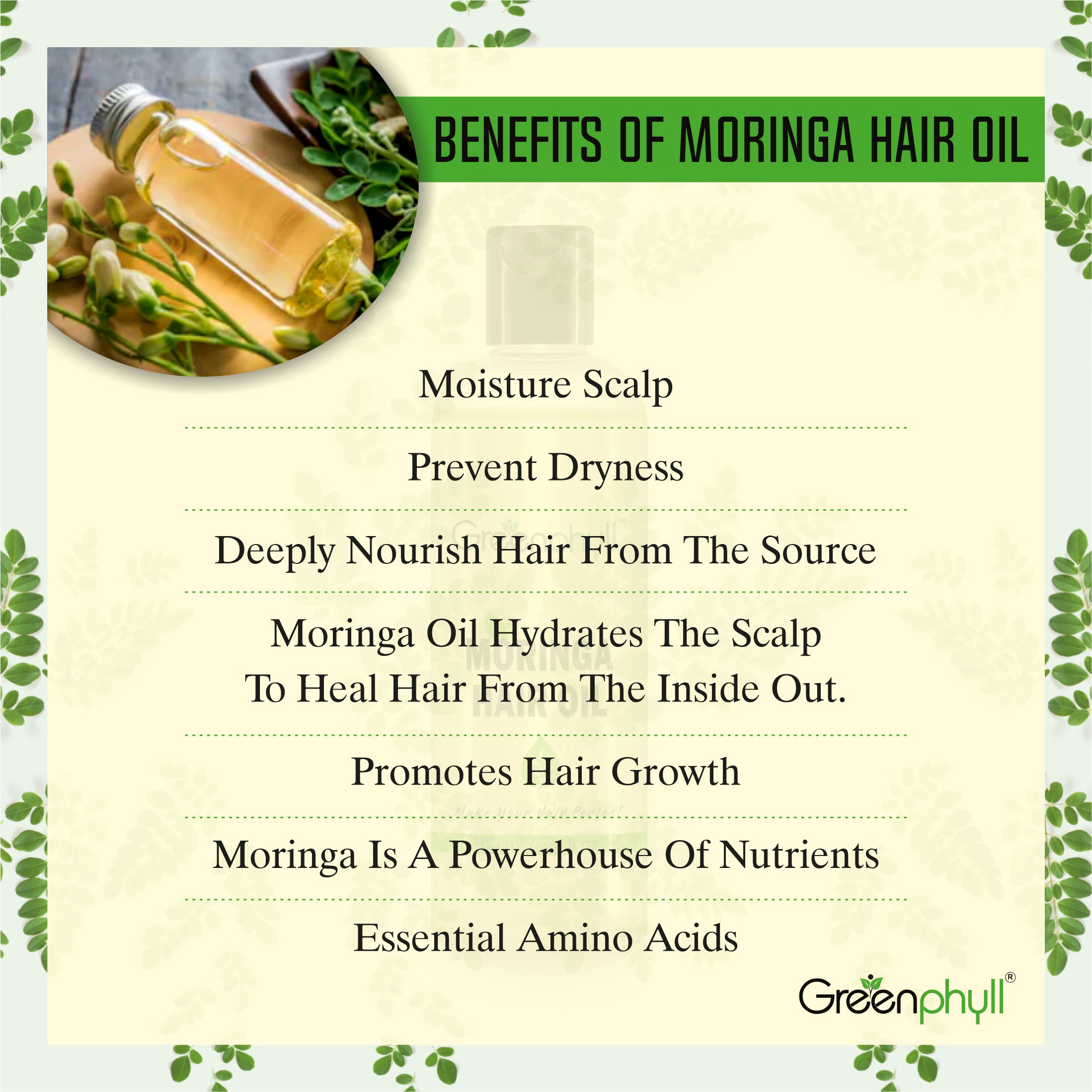 Restrengthening and Energizing Moringa Hair Oil