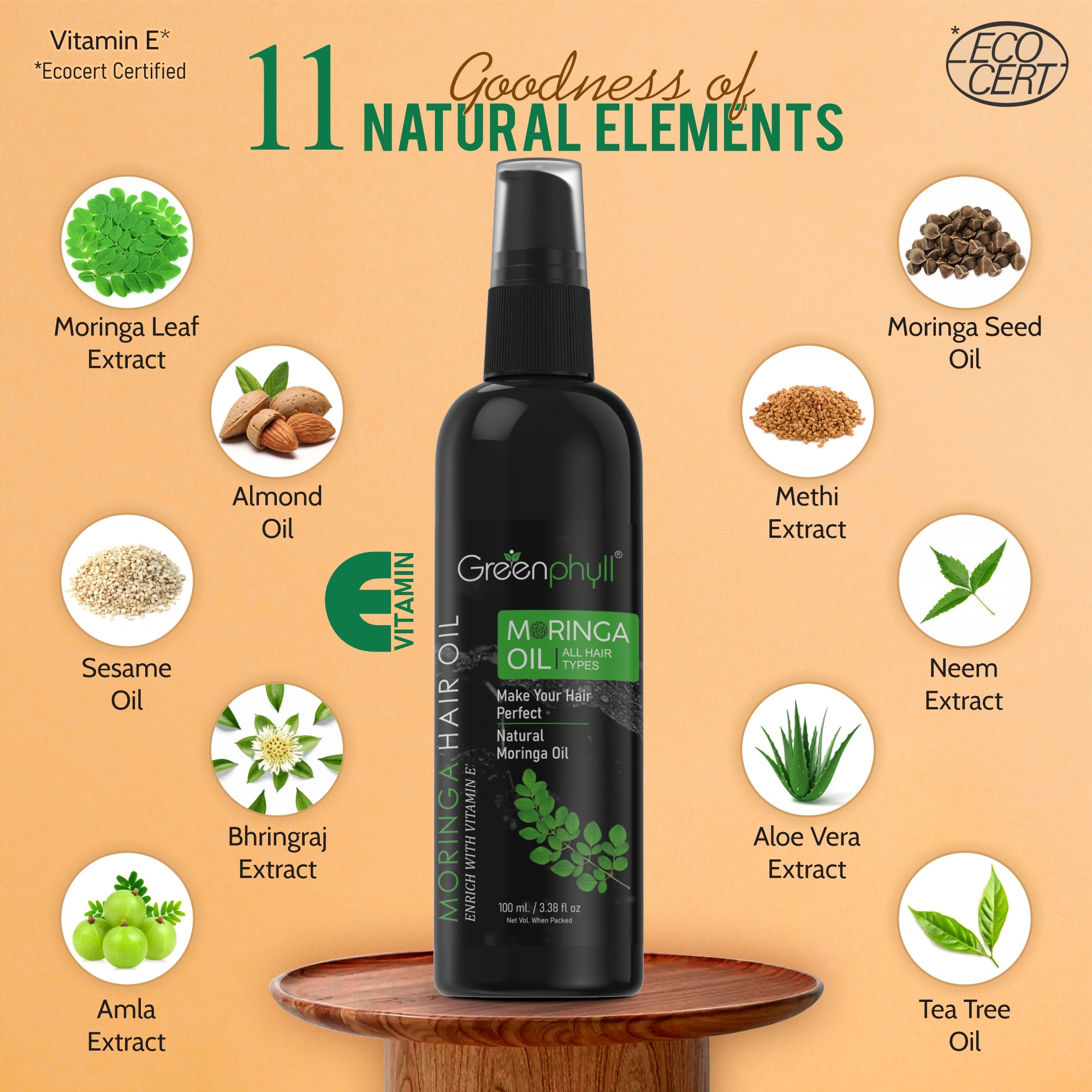 Restrengthening and Energizing Moringa Hair Oil