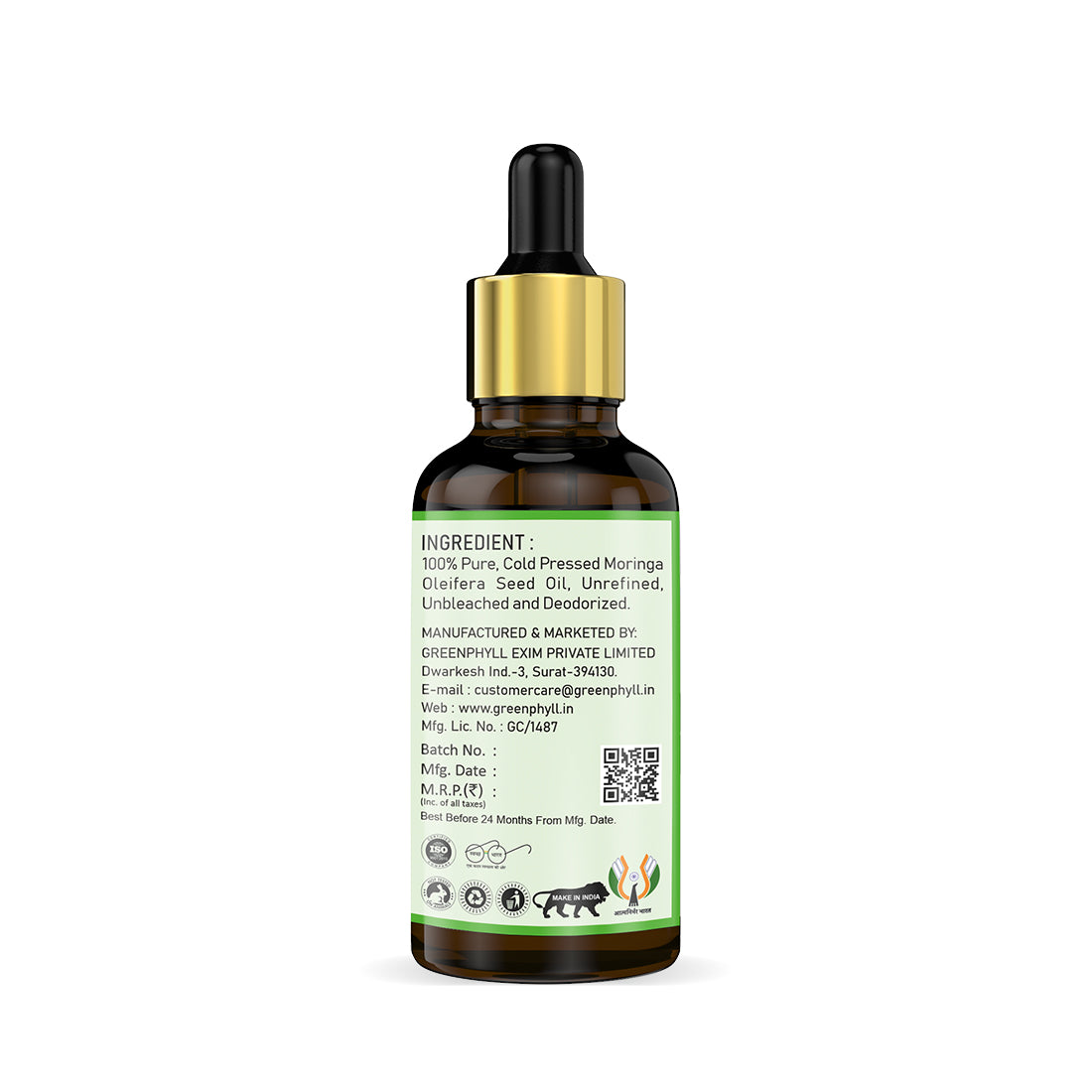 Moringa Seed Face Oil Skin Illuminating and Hydrating