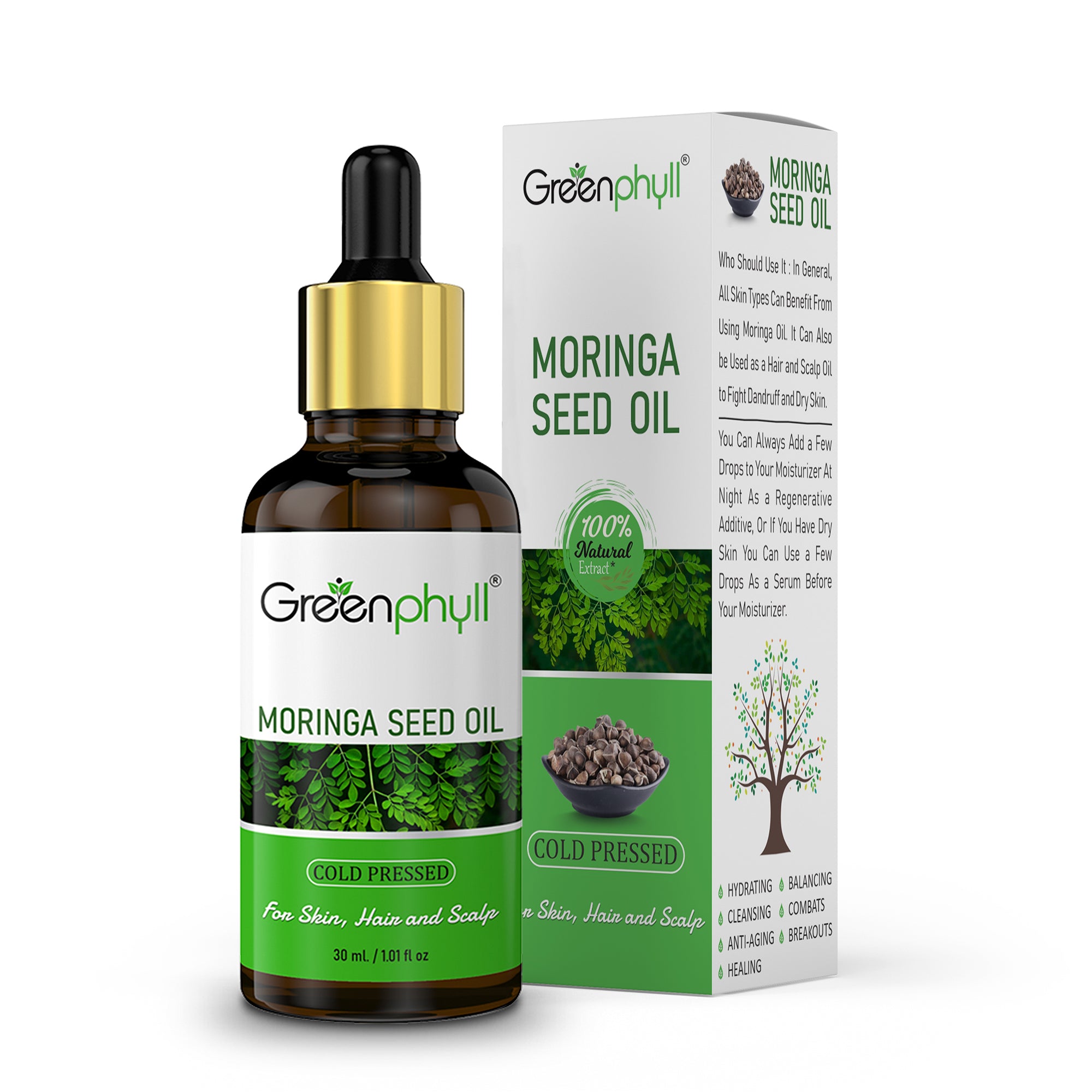 Moringa Seed Face Oil Skin Illuminating and Hydrating