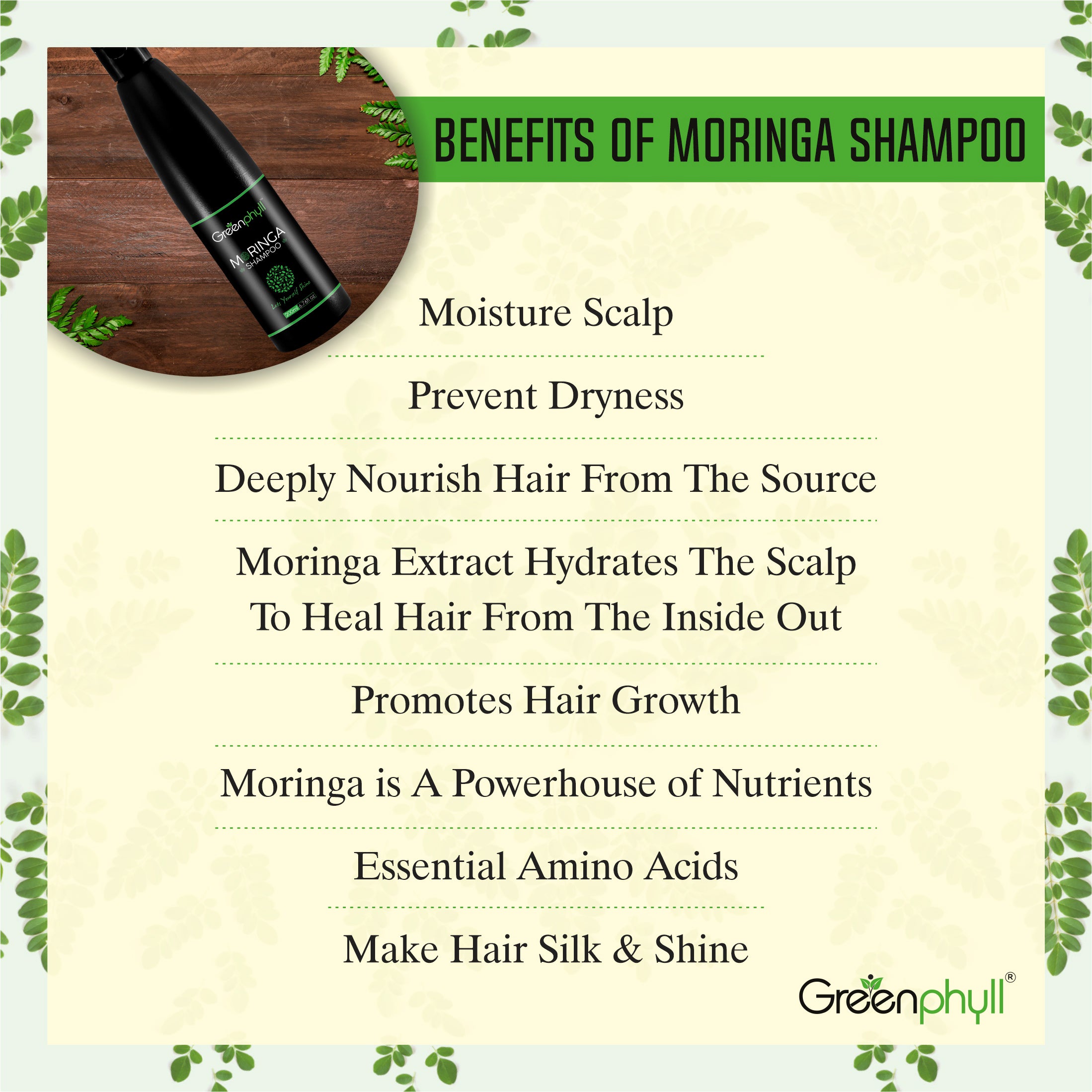 Revitalizing Hair Care Moringa Shampoo