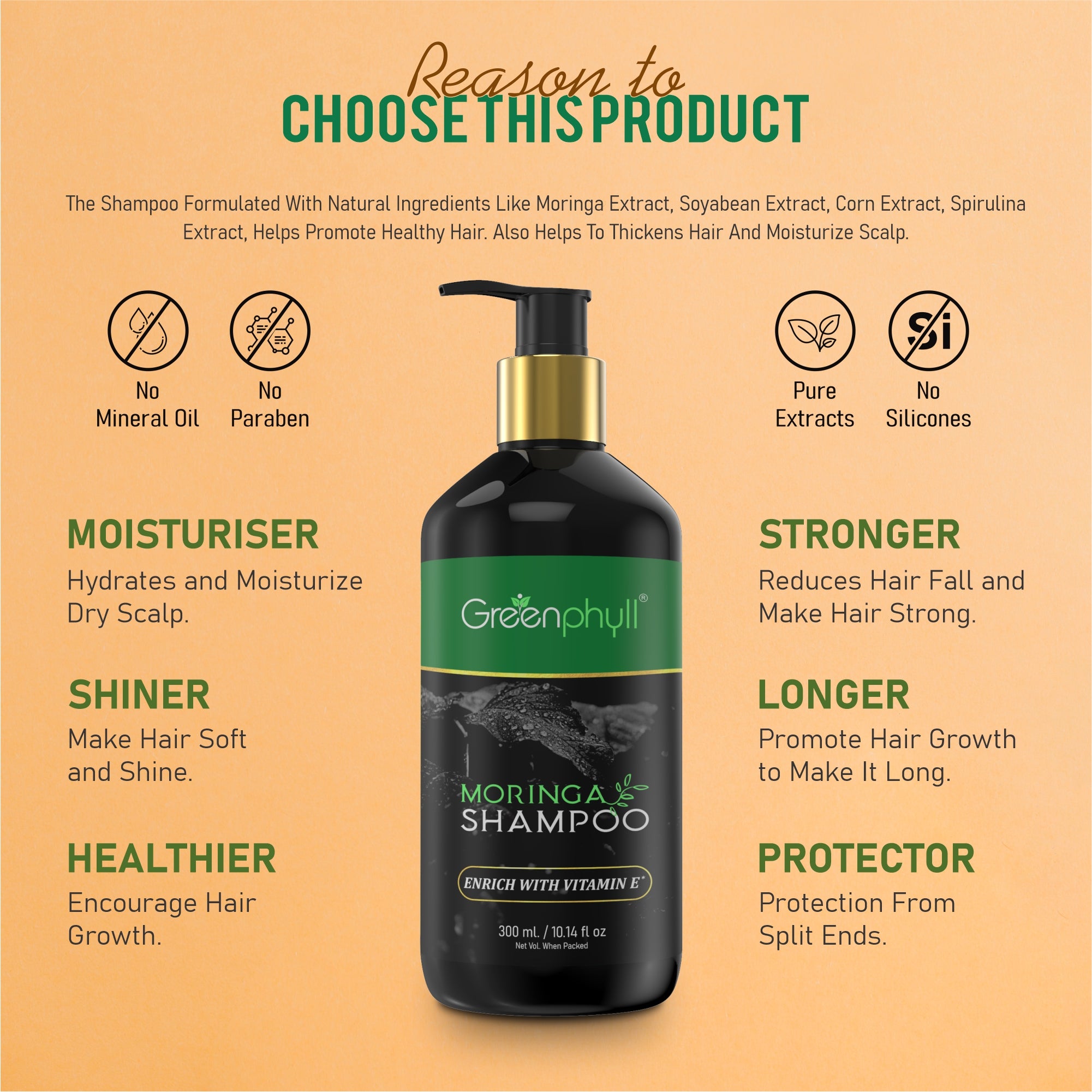 Revitalizing Hair Care Moringa Shampoo